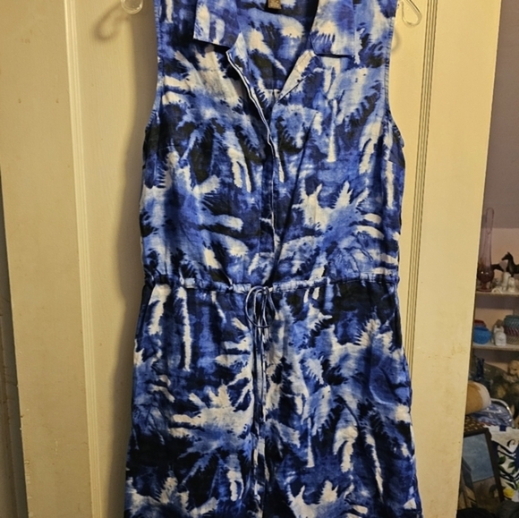 Cruisewear‎ sleeveless drawstring waist dress by Tommy Bahama sz. M - Picture 3 of 5